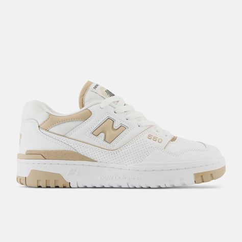 550, BBW550BT New Balance Shoes 550 Beige, Shoes To Ask For Your Birthday, New Balance Shoes Women, New Balance 550 White, Class Outfits, Basketball Courts, Balance 550, Coast To Coast, New Balance Women