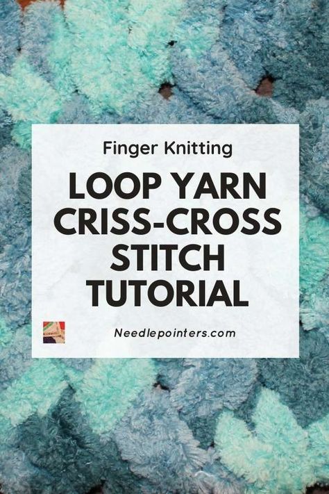 Loop Yarn Stitches, Loop Yarn Blanket Tutorial, Finger Loop Yarn Patterns, Loop Yarn Patterns, Fabric Snowflakes, Finger Knitting Blankets, Fabric Snowflake, Chunky Blanket Diy, Learn Knitting