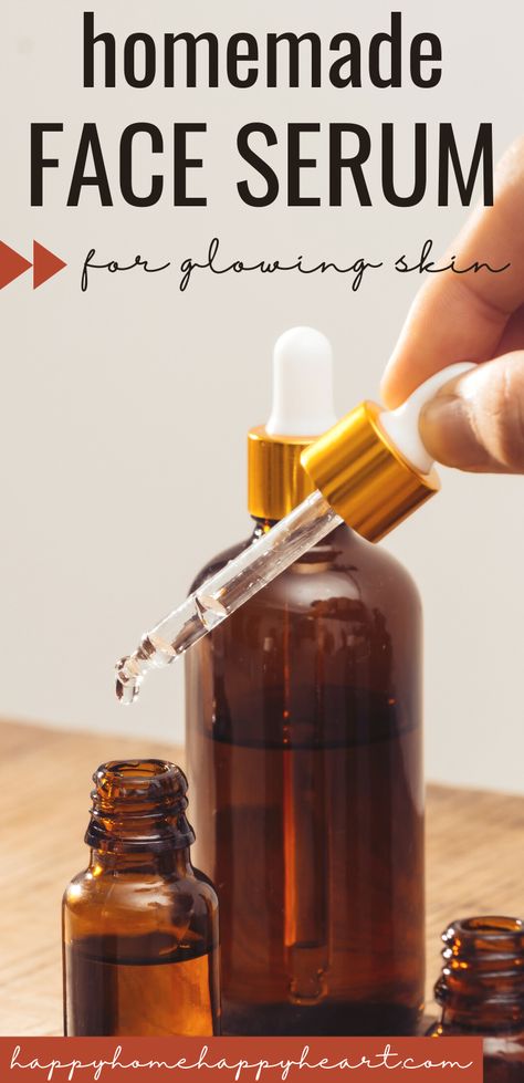 Skin Serum Diy, Homemade Face Serum, Diy Face Serum Recipe, Face Serum Diy, Diy Face Serum, Face Serum For Glowing Skin, Face Serum Recipe, Serum For Glowing Skin, Diy Natural Beauty Recipes