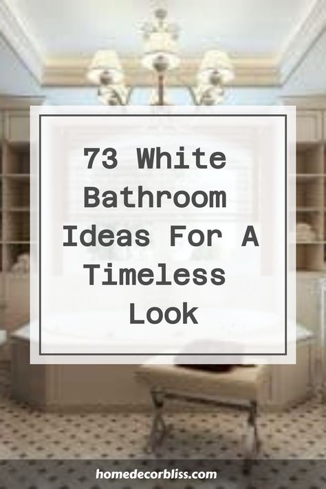 73 White Bathroom Ideas for a Timeless Look White Bath Cabinets, Bathroom Color Combinations Master Bath, White Vanity In Bathroom, Bathroom White Cabinets Color Schemes, Guest Bathroom White, White Bathroom With Oak Floor, White For Bathroom Walls, White Tile Shower Bathroom Ideas, Elegant White Bathroom Ideas