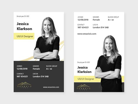 Id Design Card Employee, Identity Card Design Creative, Staff Card Design, Foto Id Card, Staff Id Card Design, Id Cards Design, Id Card Design Creative, Id Card Photo, Staff Card