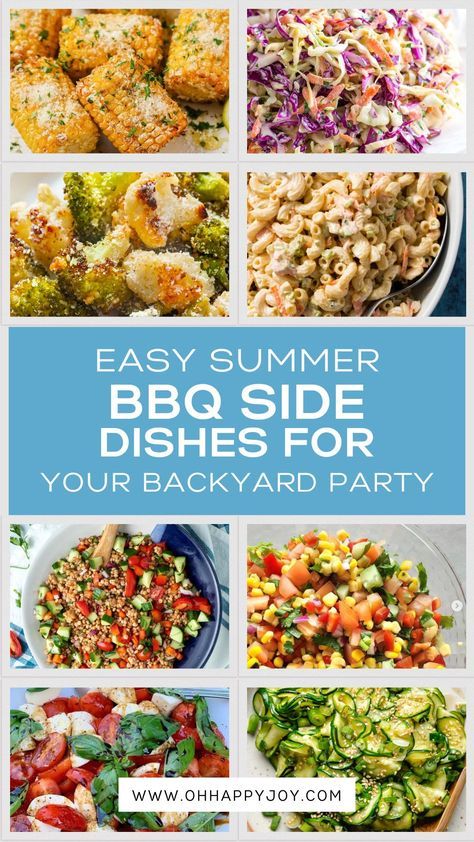 Easy BBQ Side Dishes For a Crowd - Perfect for backyard BBQ that pairs well with grilled BBQ meat, these healthy and easy side dishes for BBQ will make your summer party a huge hit! From cold BBQ side dishes to easy summer side dishes you can make ahead, get ideas to bring a dish to your summer potluck party or for a part gathering Make Ahead Cold Side Dishes, Cold Bbq Side Dishes, Bbq Side Dishes For A Crowd, Bbq Side Dishes Healthy, Easy Side Dishes For Bbq, Easy Bbq Sides, Summer Vegetables Side Dishes, Healthy Bbq Side Dishes, Summer Cookout Side Dishes