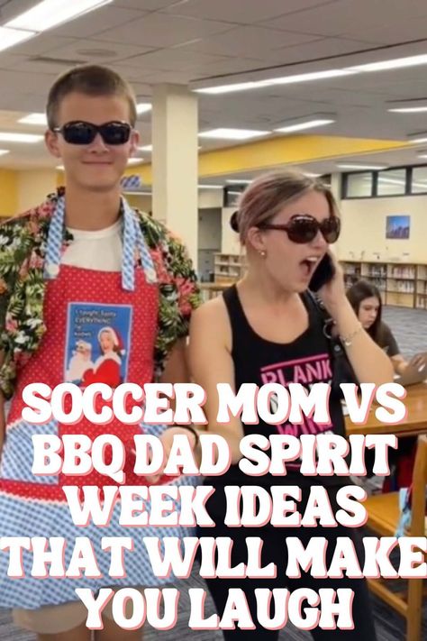 Soccer Mom Vs BBQ Dad Spirit Week Ideas That Will Make You Laugh - momma teen Scholar Vs Baller Outfits Spirit Week, Soccer Mom And Bbq Dad Spirit Week, What Do Soccer Moms Wear, Sports Mom Outfit Spirit Week, Dress Like A Soccer Mom Spirit Week, Barbecue Dad Vs Soccer Mom, Soccer Mom Vs Barbecue Dad Spirit Week, Bbq Dad Outfit Spirit Week Vs Soccer Mom, Bbq Dads Spirit Week