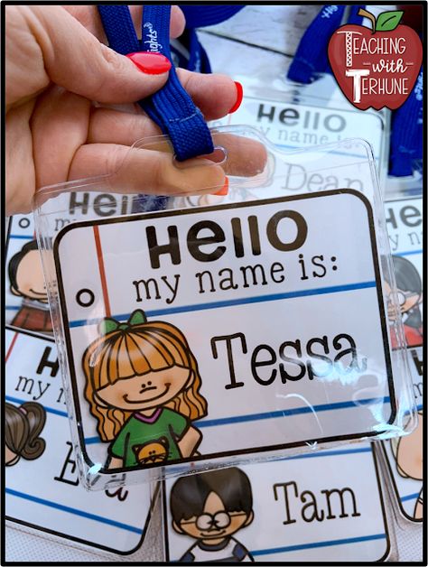 Prek Name Tags, Name Tag Preschool, Name Tag Design For Kids, Name Tag Design Ideas, Name Tags For School, Kindergarten Name Tags, Name Tags For Kids, Kids Name Tags, Locker Name Tags