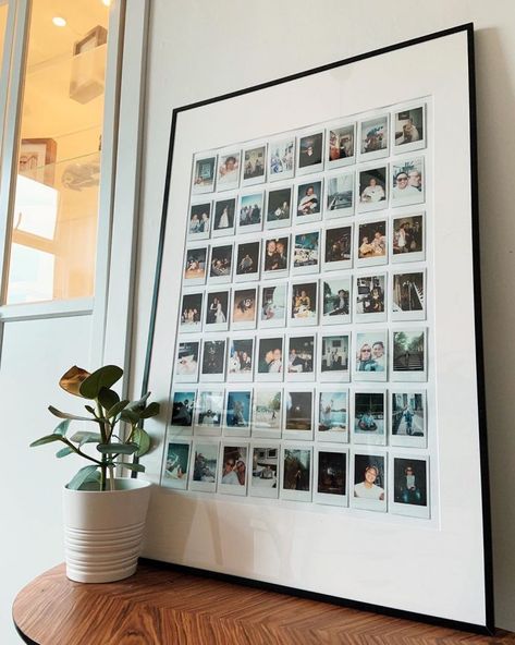 Polaroid Wall Decor, Polaroid Display, Polaroid Wall, Polaroid Pictures, Instax Mini, Aesthetic Room, Photo Displays, 인테리어 디자인, House Inspiration