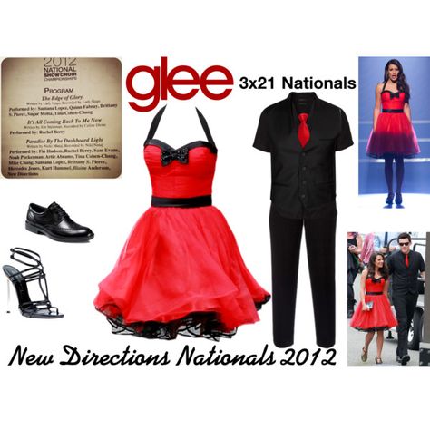 New Directions (Glee) : Nationals 2012 by aure26 on Polyvore featuring Wallis, Casadei, Vito, Tiger of Sweden, ECCO and glee Glee Outfits Mercedes, Glee Outfits Performances, Glee Nationals, New Directions Glee, Glee Costumes, Rachel Berry Style, Glee Puck, Glee Wedding, Glee Outfits