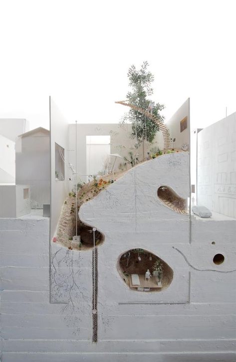 linowska:  archimodels:  © ikimono architects  So gastro Model Architecture, Arch Model, Architecture Model Making, Earthship, Diagram Architecture, Architecture Portfolio, Architecture Presentation, Architectural Inspiration, Concept Architecture