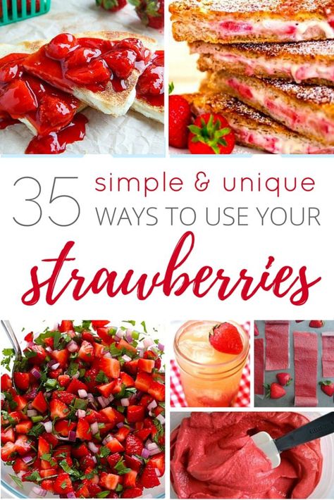 Make Strawberry Jam, Strawberry Sorbet Recipe, Pick Strawberries, Chocolate Strawberry Smoothie, Leftover Strawberries, Strawberry Snacks, Easy Strawberry Cheesecake, Fresh Strawberry Recipes, Strawberry Treats