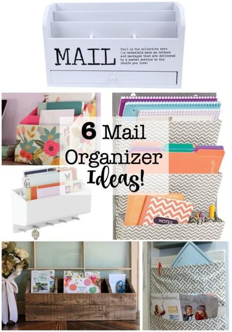 When stacks of bills, notices, catalogs, magazines, and flyers make their way into your home- you need both a routine to deal with it as well as a place to put it! That's why I am sharing these 6 awesome mail organizer ideas! Mail Station Organization, Home Hub Station, Mail Organizer Countertop Office, Bill Station Ideas, Mail Organization Ideas Kitchen, Mail System Ideas, How To Organize Bills And Mail At Home, Mail And Bill Organization, Family Mail Organizer Center Ideas