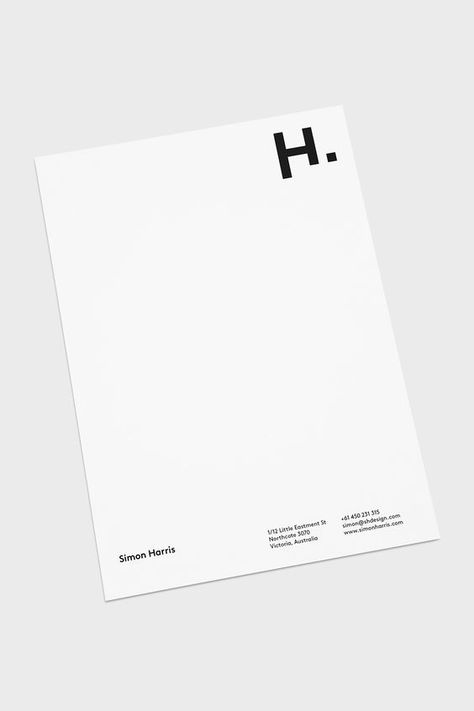 Architect Letterhead Design, Letterhead Design Inspiration, Layout Editorial, Cv Inspiration, Logo And Identity, 카드 디자인, Identity Design Logo, Letterhead Template, Letterhead Design