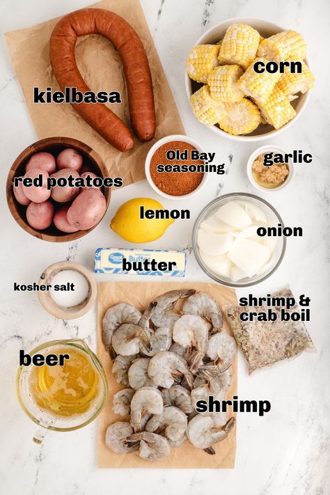 Low Country Shrimp Boil Old Bay Seafood Boil Recipes, How To Make Shrimp Boil, How To Seafood Boil, Seafood Boil Recipes Easy, Best Low Country Boil Recipe, Christmas Seafood Boil, Crablegs Shrimp Boil Recipe, Crockpot Low Country Boil, Country Boil Recipe Seafood