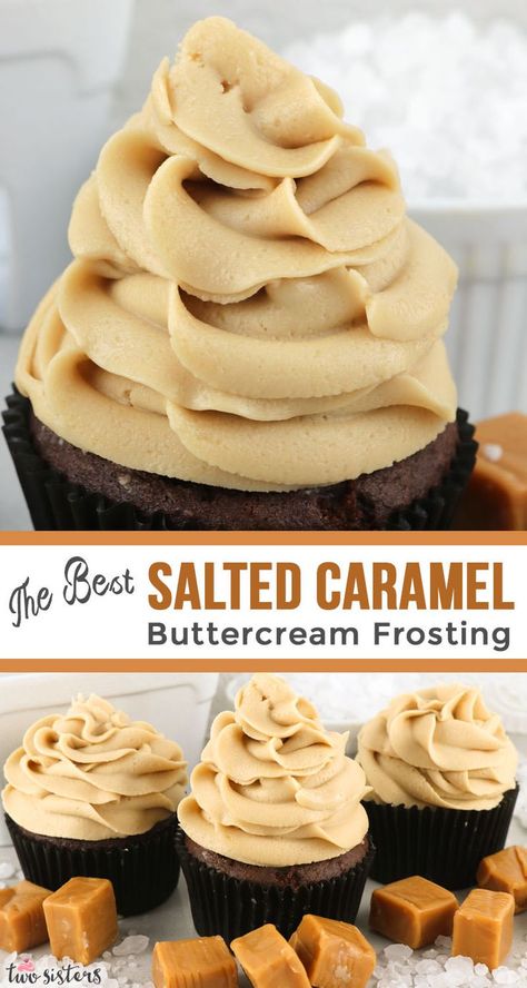 Salted Caramel Buttercream Frosting, Caramel Buttercream Frosting, Salted Caramel Buttercream, Bread Dipping, Butter Cream Frosting, Frosting Recipes Easy, Caramel Icing, Caramel Buttercream, Cake Frosting Recipe