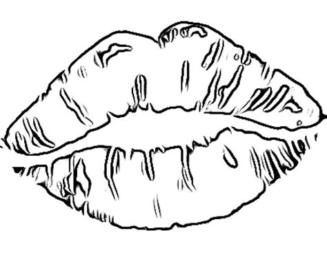 Lips Coloring Pages, Stencil Outline Tattoo, Drawing Words, Stammestattoo Designs, Coloring Pages Ideas, Beginner Tattoos, Stencil Outline, Outline Tattoo, Tattoo Outline Drawing