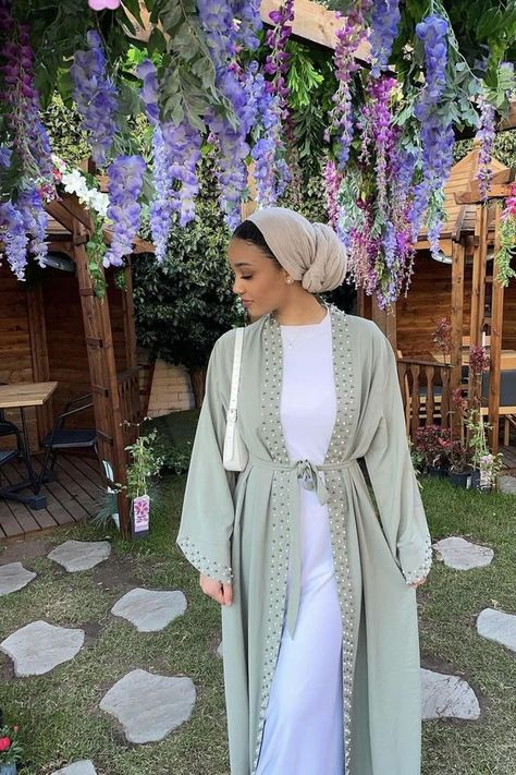 Islamic Modest Fashion, Outfits Muslim, Simple Long Dress, Islamic Fashion Dresses, Abaya Outfit, Hijabista Fashion, Modest Dresses Fashion, Mode Kimono, Mode Turban