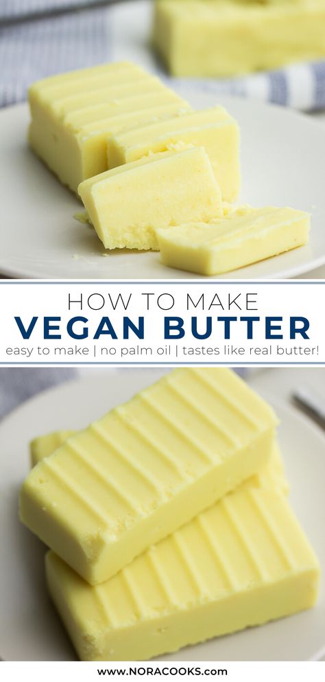 Butter At Home, Kale Pasta, Vegan Cheese Recipes, Desserts Vegan, Vegan Sauces, Oreo Dessert, S'mores, Vegan Condiments, Butter Recipe