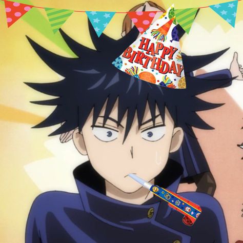 Gojo Happy Bday, Anime Birthday Icon, Birthday Pfp Anime, Happy Birthday Pfp, Jjk Birthday, Gojo Birthday, Birthday Pfp, Happt Birthday, Anime Happy Birthday