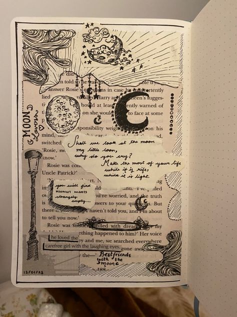 #journal #moon #aesthetic Aesthetic One Pager, Journal Drawings Aesthetic, Moon Journal Ideas, Moon Tracker, One Pager Design, Astrological Calendar, Dhanteras Wishes, Angus Scotland, Dnd Journal