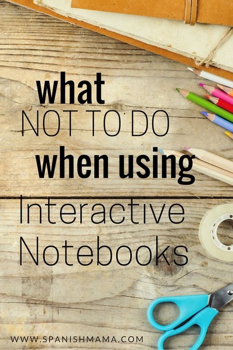 What NOT To Do When Using Interactive Notebooks. Good advice for getting started with interactive student notebooks. Esl Interactive Notebook, Bible Interactive Notebook, Interactive Journal Ideas, Interactive Notebooks Templates Free, Interactive Notebooks High School, Fancy Notebooks, Interactive Math Notebooks, Spanish Interactive Notebook, Interactive Notebooks Templates