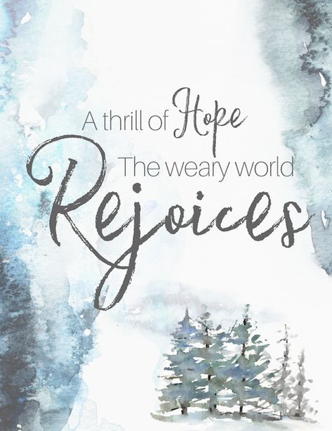 A Thrill of Hope // Christmas Printable // HAPPYGOSTUCKEY Christian Merry Christmas Images, Christmas Hope Quotes, A Thrill Of Hope A Weary World Rejoices, Christmas Images Printable, Christian Christmas Printables, Christmas Quotes And Sayings, A Thrill Of Hope, Thrill Of Hope, Christmas Hope