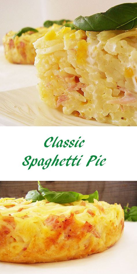 Classic Spaghetti Pie is perfect hearty week dinner. You can preboil spaghetti noodles or use leftover spaghetti to make this crispy crust easy spaghetti bake. Meatless Spaghetti Pie, Easy Spaghetti Bake, Spaghetti Pie Recipe Easy, Meatless Spaghetti Sauce, Leftover Spaghetti Noodles, Meatless Spaghetti, Baked Spaghetti Pie, Spaghetti Pie Recipes, Spring Form Pan