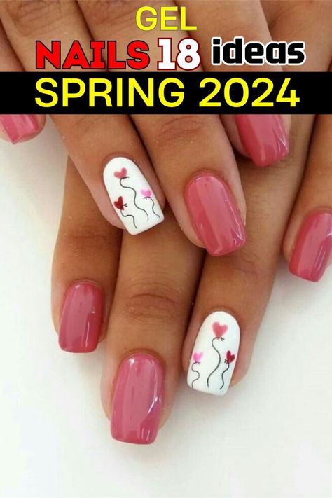 Gel Fingernail Polish Designs, May Fingernail Designs, Mail Designs Spring, Fun Nail Colors Spring, Simple April Nails, Nail Designs For Spring 2024, Spring Shellac Nails 2024, Painted Fingernails Ideas, Spring Dipped Nails 2024