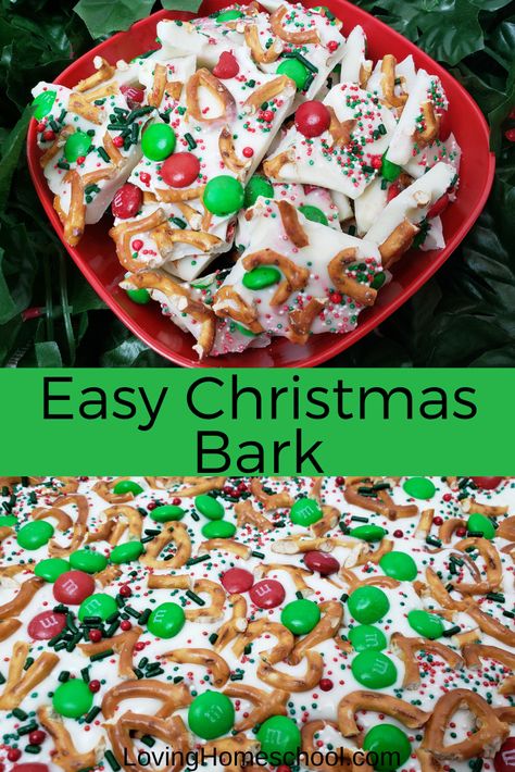 Candy Bark Recipes, Christmas Bark Recipes, Christmas Pretzels, Christmas Candy Easy, Christmas Bark, Easy Christmas Candy Recipes, Make Dessert, Easy Christmas Treats, Candy Bark