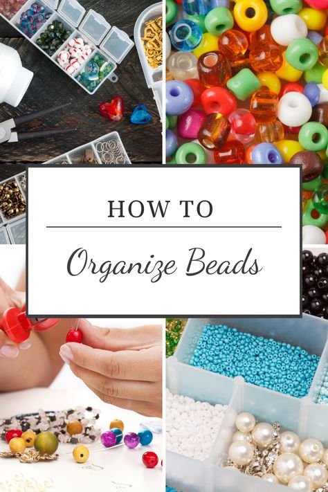 If you are an avid beader, your life may get a little difficult each time you bring out your beads. Whether they are out of their containers or you’ve got a box full of different beads, it’s time to organize your materials so that they are ready for use when you need them. If you need ideas for how to organize beads, we’ve got you covered. Diy Bead Organization Ideas, Beading Room Ideas, Organizing Beads Storage, Large Bead Storage Ideas Organizations, Beading Organization Ideas, How To Organize Beads, Seed Bead Organization, Jewelry Making Storage Ideas, Bead Storage Ideas Organizations