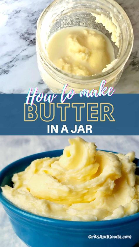 Homemade Butter In A Jar, Gouda Recipes, Butter In A Jar, Gouda Recipe, Make Your Own Butter, Butter Boards, Flavored Butter Recipes, Butter Recipes Homemade, Diy Butter