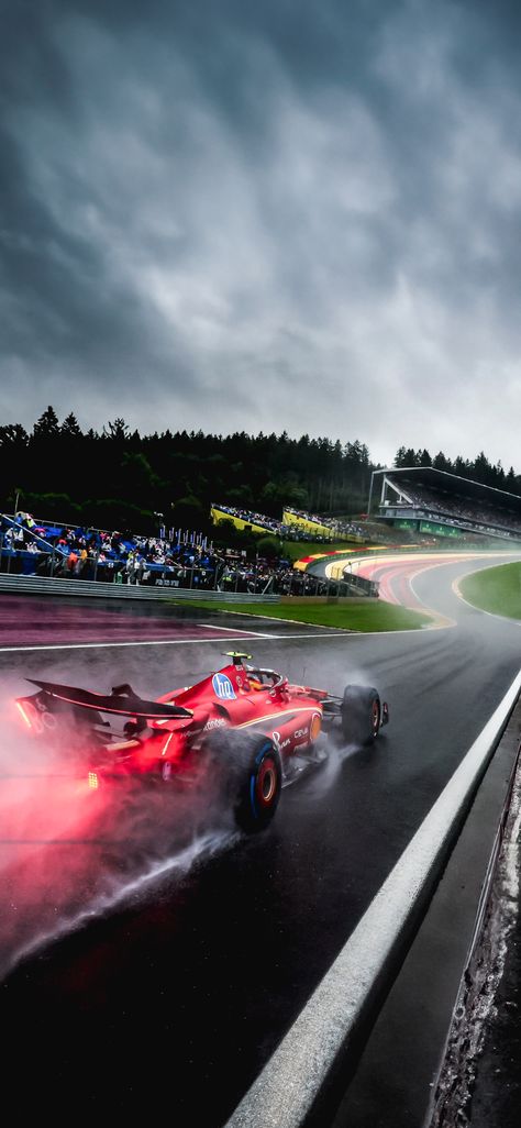 Carlos Sainz - Scuderia Ferrari HP - Belgian Grand Prix 2024 - F1 Wallpaper 📱 4K Download Via Google Drive 📂 Aesthetic Car Accessories, Formula 1 Iphone Wallpaper, Aryton Senna, Tokyo Drift Cars, Hd Photography, F1 Wallpaper, Ferrari Poster, Tokyo Drift, F1 Wallpaper Hd