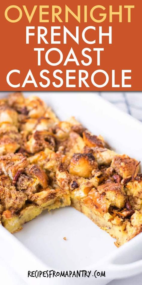 French Toast Bundt Cake, Frenchtoastcasserole Easy, Breakfast French Bread, Oven French Toast Recipe, Easy French Toast Casserole, Easy French Toast Bake, Easy French Toast, French Toast Casserole Easy, Toast Casserole