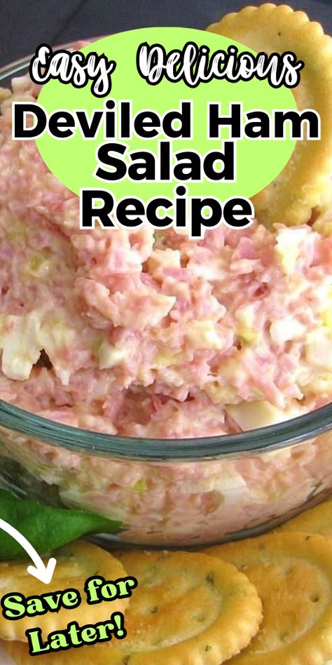 Deviled Ham Salad!!! Homemade Ham Salad Recipes, Underwood Deviled Ham Recipes, Ham Chunks Recipes, Homemade Ham Salad, Deviled Ham Salad Recipe, Deviled Ham Salad, Deviled Ham Spread, Recipes With Cooked Ham, Ham Spread