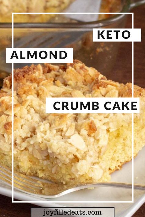 Almond Flour Apple Coffee Cake, Keto Almond Flour Cake Recipes, Recipes With Almond Flour Desserts, Keto Streusel Topping, Almond Flour Coffee Cake Recipes, Keto Italian Cream Cake, Almond Flour Crumble Topping, Keto Pound Cake Almond Flour, Keto Squares