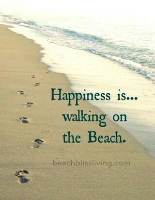 Happiness is walking on the beach... Delray Beach Florida, Footprints In The Sand, Walking On The Beach, About Happiness, I Love The Beach, Beach Quotes, Delray Beach, Beach Signs, Beach Living