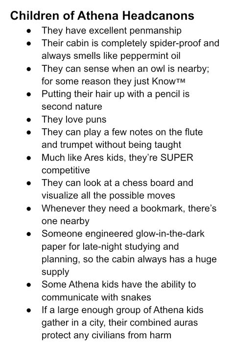 Annabeth Chase As A Goddess, Percy Jackson Gods And Goddesses, Quest Ideas Pjo, Head Cannons Percy Jackson, Percy Jackson Cabin Headcanons, Children Of Athena Headcanon, Athena Cabin Aesthetic, Children Of Athena Aesthetic, Athena Cabin Headcanons