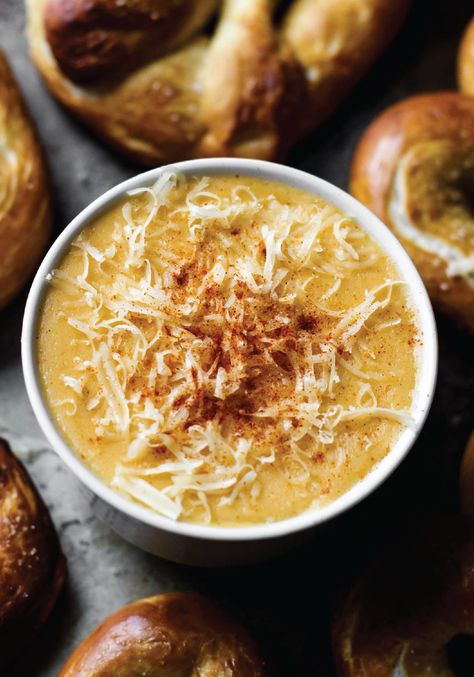 Football season is the perfect excuse for making your favorite comfort food dish—this Smoked Gouda Beer Cheese recipe! Delicious and easy, you can’t beat this gooey creation—especially when it’s made with IPA and served with homemade pretzels! Smoked Gouda Beer Cheese Dip, Oregon Recipes, Gouda Cheese Recipes, Beer Cheese Recipe, Beer Soup, Beer Cheese Soups, Smoked Gouda Cheese, Beer Cheese Dip, Beer Food