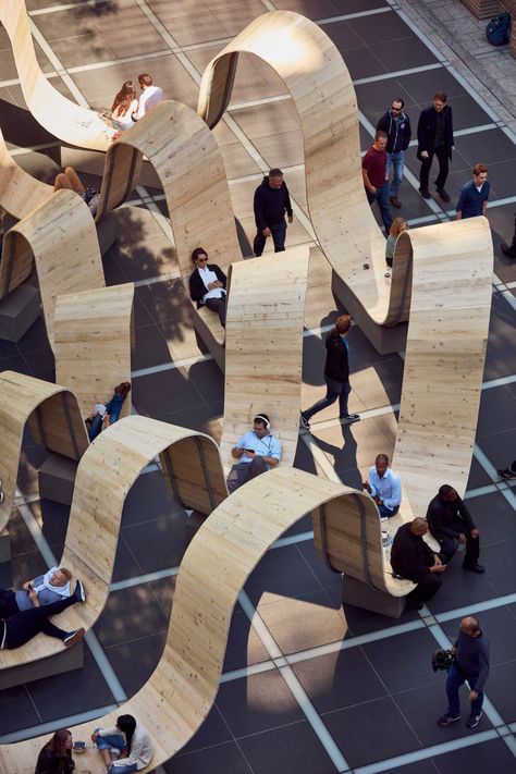 Public Seating, London Design Festival, Colossal Art, Urban Furniture, Street Furniture, Grand Designs, Outdoor Sculpture, Art Installation, Scaffolding