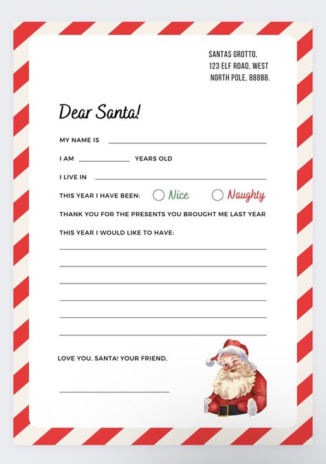 Christmas Letter to Santa,Letter for Santa,Christmas wish List,Santa List,Letter addressed to Santa,Christmas gift list,Kids Letter to Santa by DigiplannersDesigns on Etsy Letters To Santa Ideas, Christmas Lists For Kids, Letter To Santa Ideas, Santa List Ideas, Santa Claus Number, Christmas Letter Ideas, Christmas Letters To Santa, Write To Santa, Note From Santa