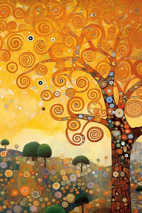 Discover a captivating art print featuring a playful and whimsical depiction of an orange tree adorned with swirling patterns. This stunning piece exudes a warm and golden light, making it a perfect choice for decor items, clothing, gadgets, pastel accessories, and bath essentials. #GiveMeMood #ArtPrint #Tree #Orange #Swirls #Playful #Whimsical #Illustrations #Amber #GoldenLight #Beautiful #Spirals #Colorful #Dreams #Nature #Abstract #Decor #Clothing #Gadgets #PastelAccessories #BathEssentials Spiral Abstract Art, Whimsical Abstract Art, Autumn Tree Illustration, Whimsical Art Paintings Imagination, Whimsical Art Illustrations, Abstract Tree Art, Tree Of Life Artwork, Tree Orange, Pastel Accessories