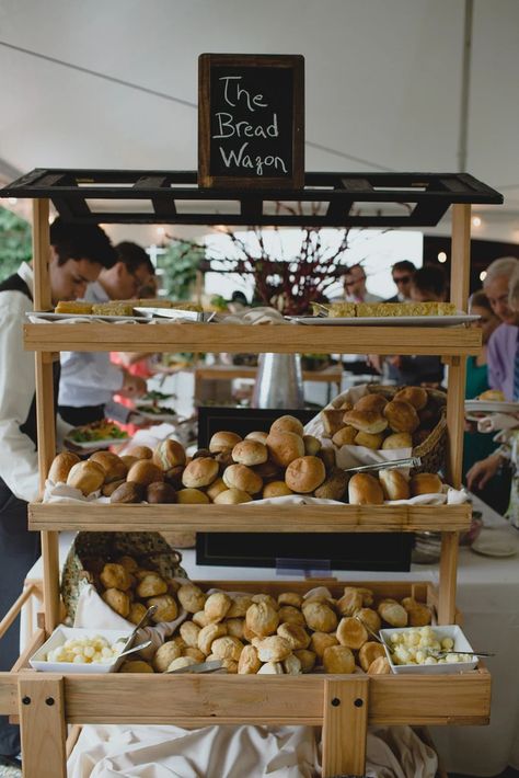 A Barn Wedding – Kennedy Blue Buffet Style Wedding Reception, Catering Appetizers, Breads And Pastries, Buffet Wedding Reception, Diy Wedding Food, Buffet Style, Catering Display, Gourmet Breakfast, Reception Food