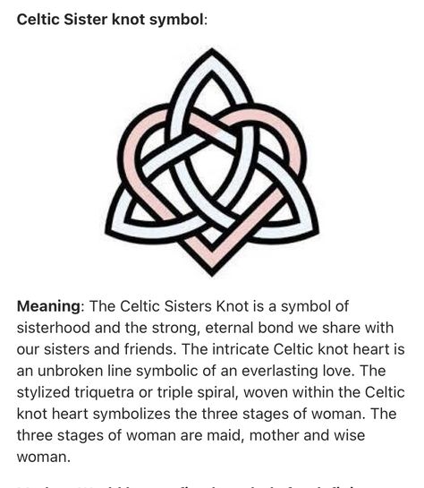 Sisterhood Celtic Knot Tattoo, Symbols Meaning Sister, Irish Sister Tattoos Symbols, Celtic Symbols For Sisters, Celtic Symbol For Eternal Friendship And Trust, Celtic Sisterhood Tattoo, Celtic Sister Knot Tattoo Design, Symbol For Soul Sister, Celtic Symbol Tattoos With Meaning