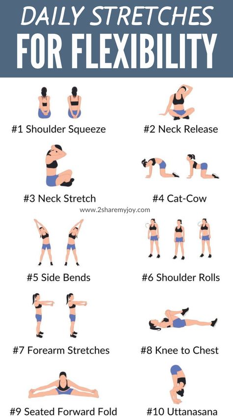 Increase your flexibility and improve your overall well-being with these daily stretches. Incorporating a stretching routine into your daily schedule can help prevent injuries, reduce muscle soreness, and improve your posture. Whether you're a beginner or an experienced athlete, these stretches are suitable for everyone. Try incorporating them into your warm-up or cool-down routine #flexibility #stretching #wellbeing #fitness Easy Morning Workout, Best Stretching Exercises, Beginner Full Body Workout, Morning Workout Routine, Motivasi Diet, Morning Yoga Routine, Quick Workout Routine, Trening Fitness, Easy Morning