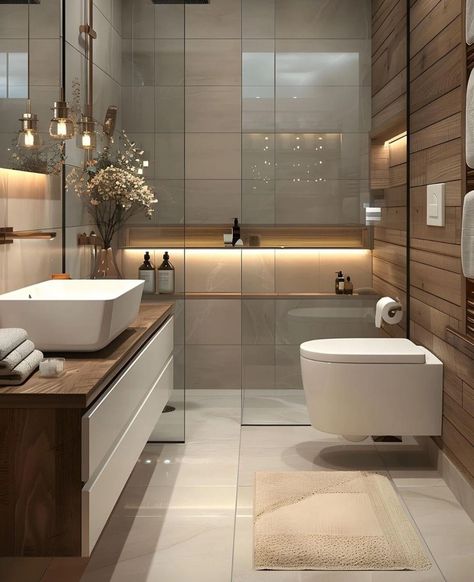 Elegant Bathroom Decor, Bathroom Interior Design Modern, Minimalist Bathroom Design, Interior Design Per La Casa, Washroom Design, Decor Baie, Bathroom Inspiration Decor, Bathroom Design Luxury, Modern Bathroom Decor