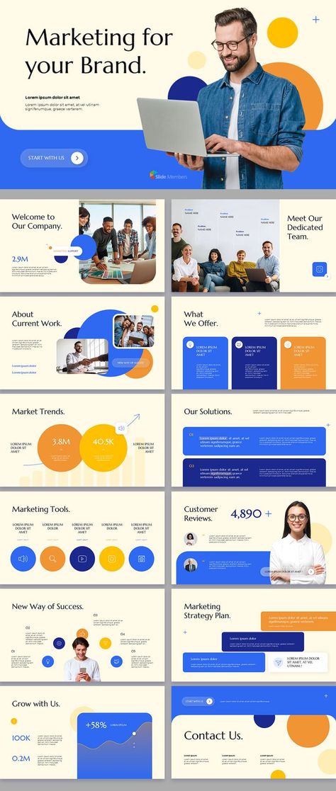 Pitch Slide Design, Powerpoint Professional Design, Professional Presentation Template, Pitching Presentation Design, Introduction Slide Presentation, Marketing Presentation Ideas, Professional Powerpoint Design, Creative Agency Pitch Deck, Ppt Introduction Slide