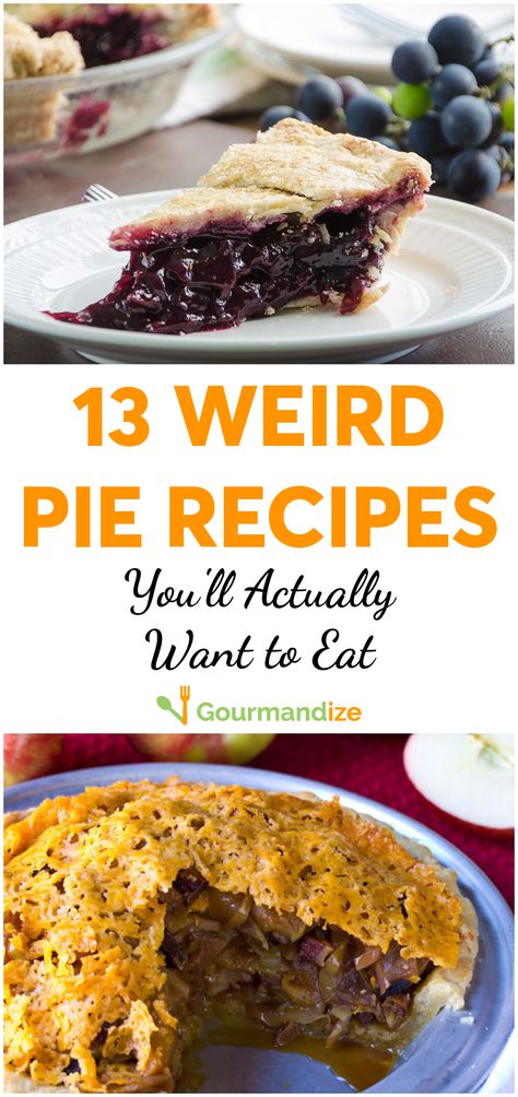 Fun Pies To Make, 5 Star Pie Recipes, Pies From Around The World, Weird Pie Recipes, Weird Cake Recipes, Pie Hole Recipes, Easy Unique Pie Recipes, Cool Pie Recipes, Unique Fruit Pies