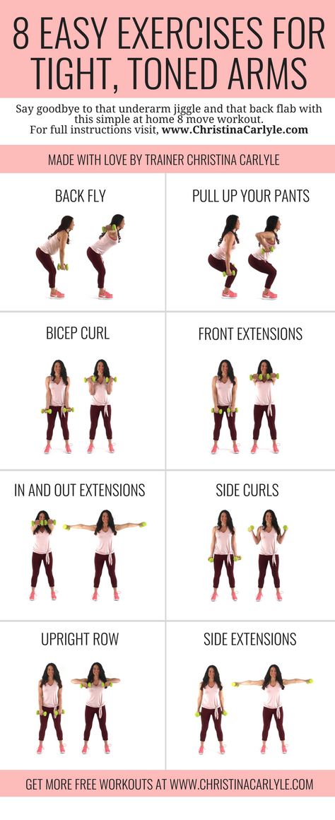 Burn fat and get toned arms fast with these 8 Easy Exercises with Weight for Women - Workout for women - Home arm workout with weights - https://www.christinacarlyle.com/arm-exercises-with-weights-for-women/ Arm Exercises With Weights, Arm Training, Mental Health Articles, Arm Workouts At Home, Fitness Jobs, Fitness Career, Health Humor, Easy Exercises, Fitness Routines