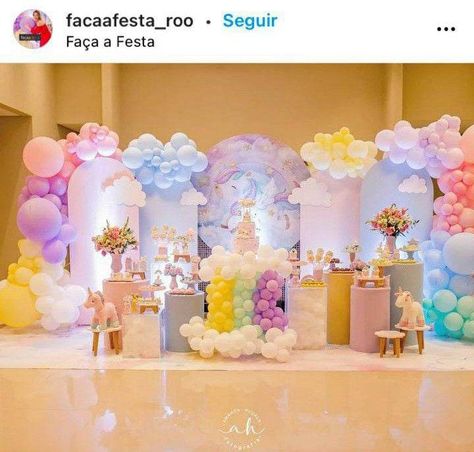 One Year Birthday Party Ideas, Creative Designs Ideas, Birthday Decoration Ideas At Home, First Birthday Decorations Boy, Balloon Birthday Themes, Care Bears Birthday Party, First Birthday Theme, Birthday Decoration Ideas