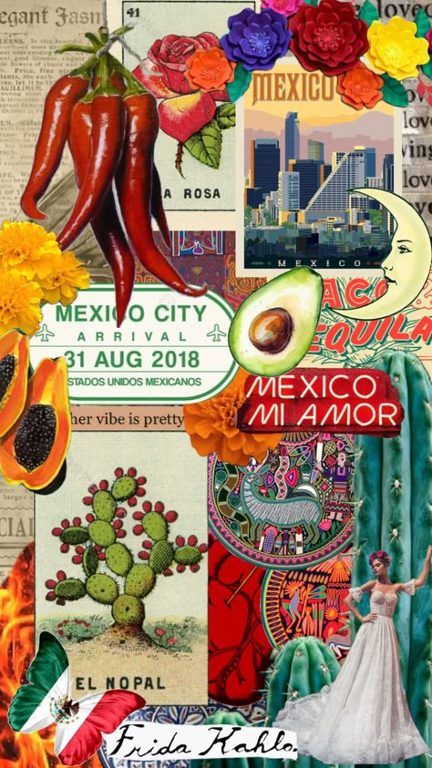 #mexico Mexican Wallpaper Backgrounds, Aesthetic Mexico Wallpaper, Aesthetic Mexican Wallpaper, Mexican Wallpaper Aesthetic Laptop, Mexico Wallpaper Iphone, Mexico Moodboard, Mexican Vibes Aesthetic, Mexican Art Wallpaper, Mexican Collage Art