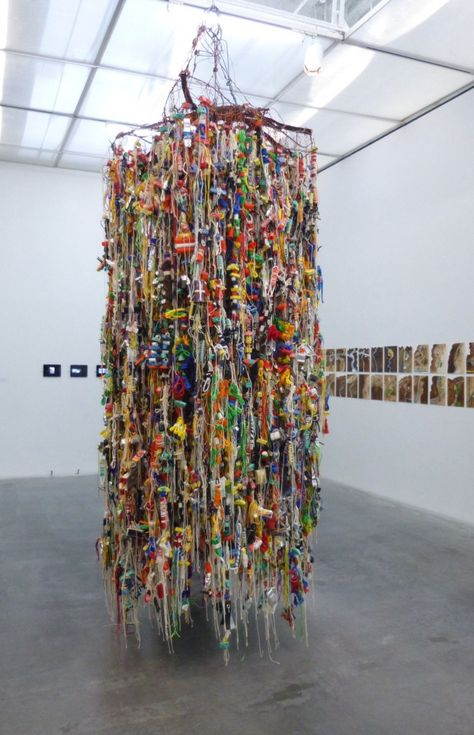 Suspended Objects By Hassan Sharif Hanging Sculpture Art, Textile Objects, Suspended Art, Hanging Sculpture, Fiber Sculpture, Trash Art, Textile Sculpture, Art Lifestyle, Plastic Art