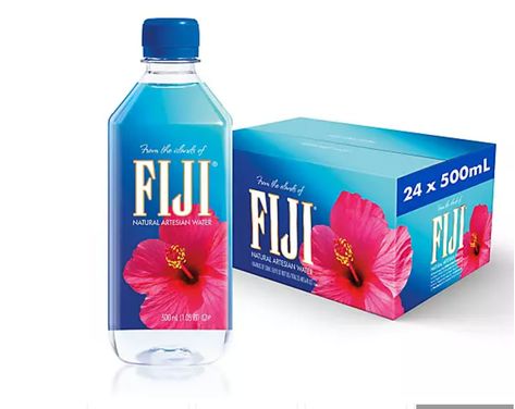 Branded Water Bottle, Natural Electrolytes, Water Packaging, Natural Spring Water, Water Branding, Fiji Islands, Fine Restaurant, Bottled Water, Fiji Water