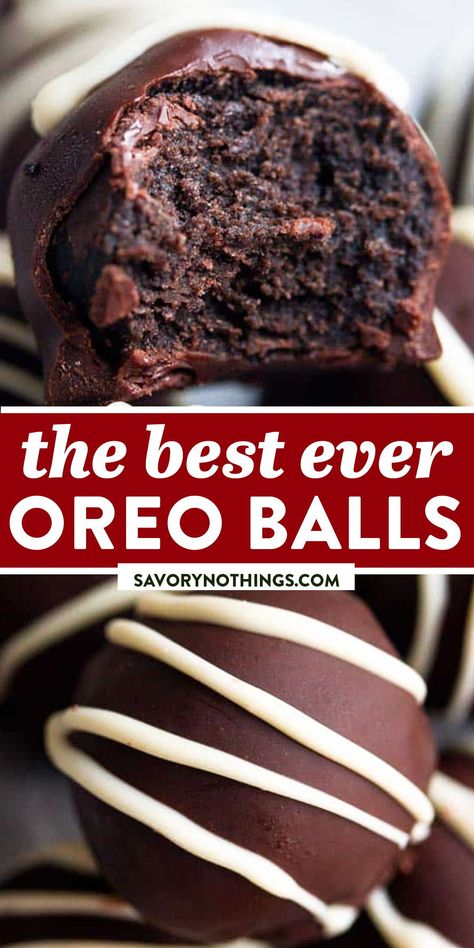 Easy Oreo Truffles, Cupcakes Oreo, Oreo Balls Recipe, Oreo Cake Pops, Oreo Truffles Recipe, Oreo Fluff, Oreo Cookie Balls, Easy Truffles, Valentines Recipes Desserts